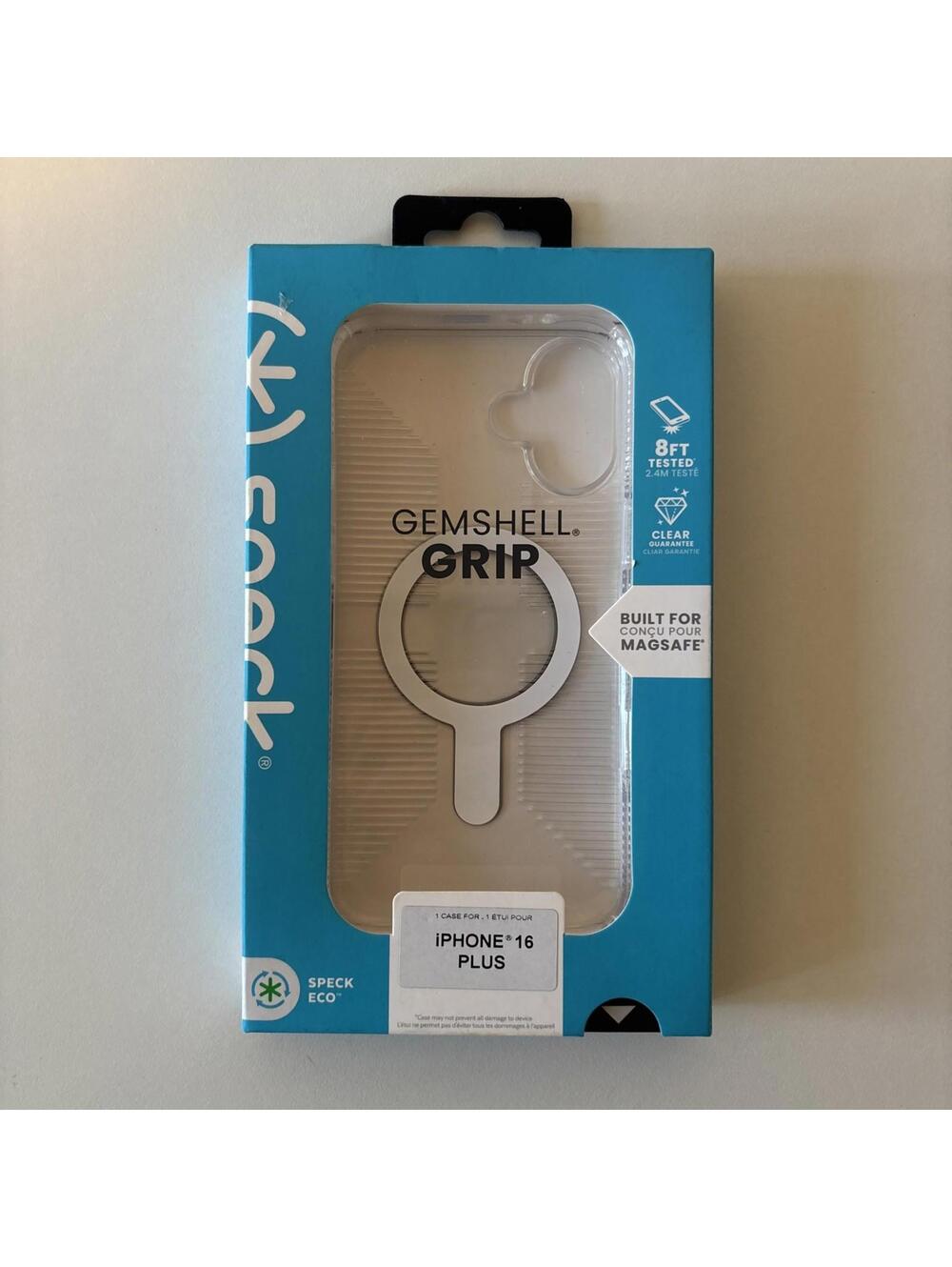 Speck Gemshell Grip Magsafe Case for iPhone 16 Plus Clear 150721-5085